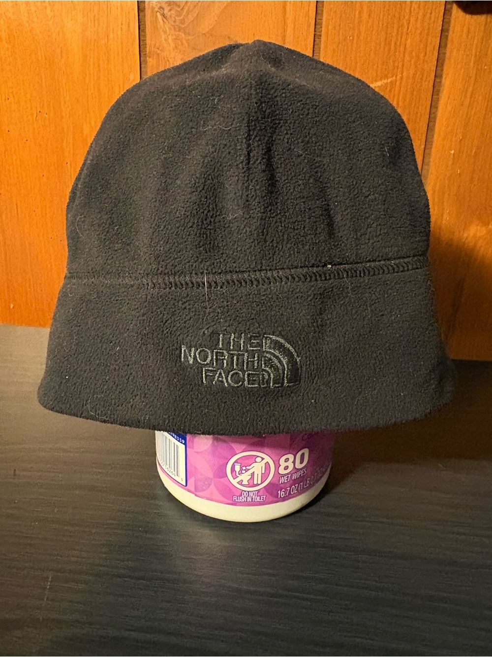 The North Face Black Fleece Logo Beanie